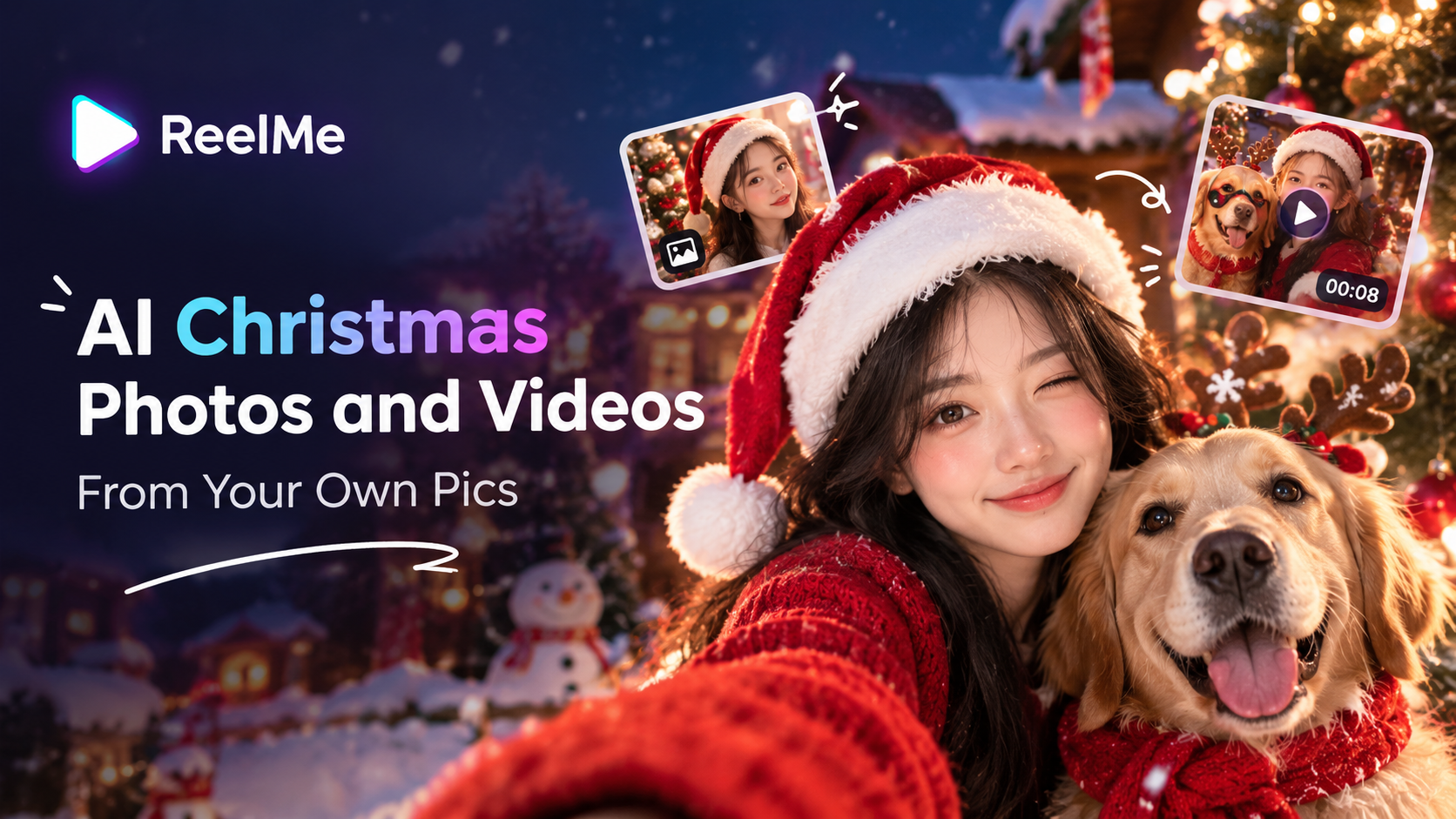 AI Christmas Photos and Videos From Your Own Pics