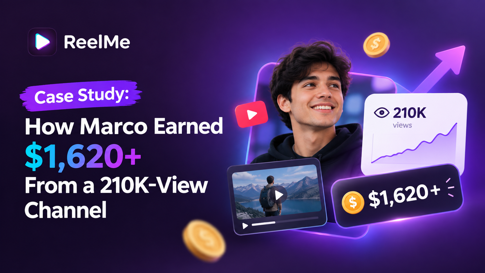 Case Study: How Marco Earned $1,620+ From a 210K-View Channel